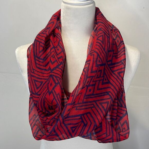 Boho Aztec Infinity Scarf - Picture 3 of 6
